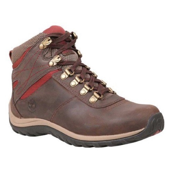 Timberland Norwood Waterproof Brown Leather Outdoor Hiking Boots Womens 9 - Picture 1 of 7